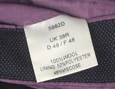 Brook Taverner Men’s Blue 38R Wool Blazer Jacket Classic Fit