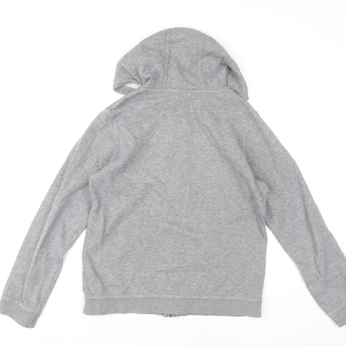 Nike Boys Grey Full Zip Hoodie XL (158-170cm) Cotton Blend Sportswear
