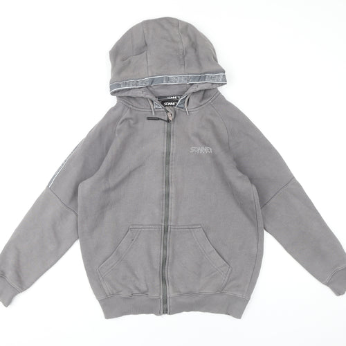 Sonneti Boys Grey Full Zip Hoodie Age 13 Years Regular Fit Casual