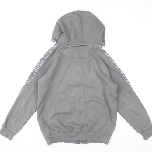 Sonneti Boys Grey Full Zip Hoodie Age 13 Years Regular Fit Casual