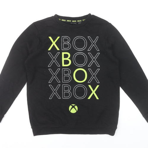 Xbox Boys Black 11-12 Years Pullover Sweatshirt Long Sleeve Graphic Logo