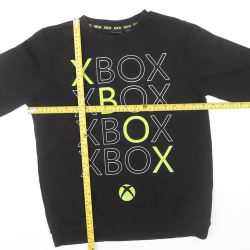 Xbox Boys Black 11-12 Years Pullover Sweatshirt Long Sleeve Graphic Logo