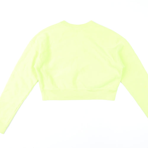 Champion Womens Yellow Medium Pullover Sweatshirt Crew Neck