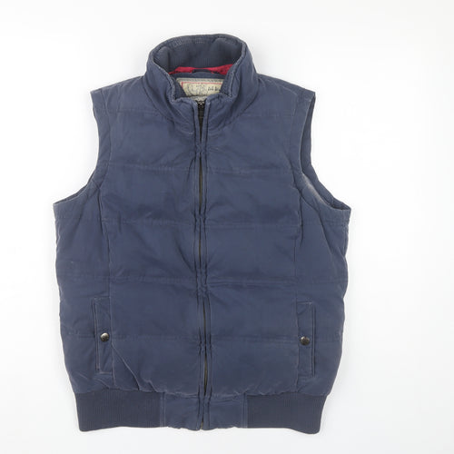 Fat Face Womens Blue Size 12 Puffer Padded Waistcoat Gilet Jacket