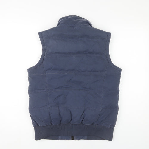 Fat Face Womens Blue Size 12 Puffer Padded Waistcoat Gilet Jacket