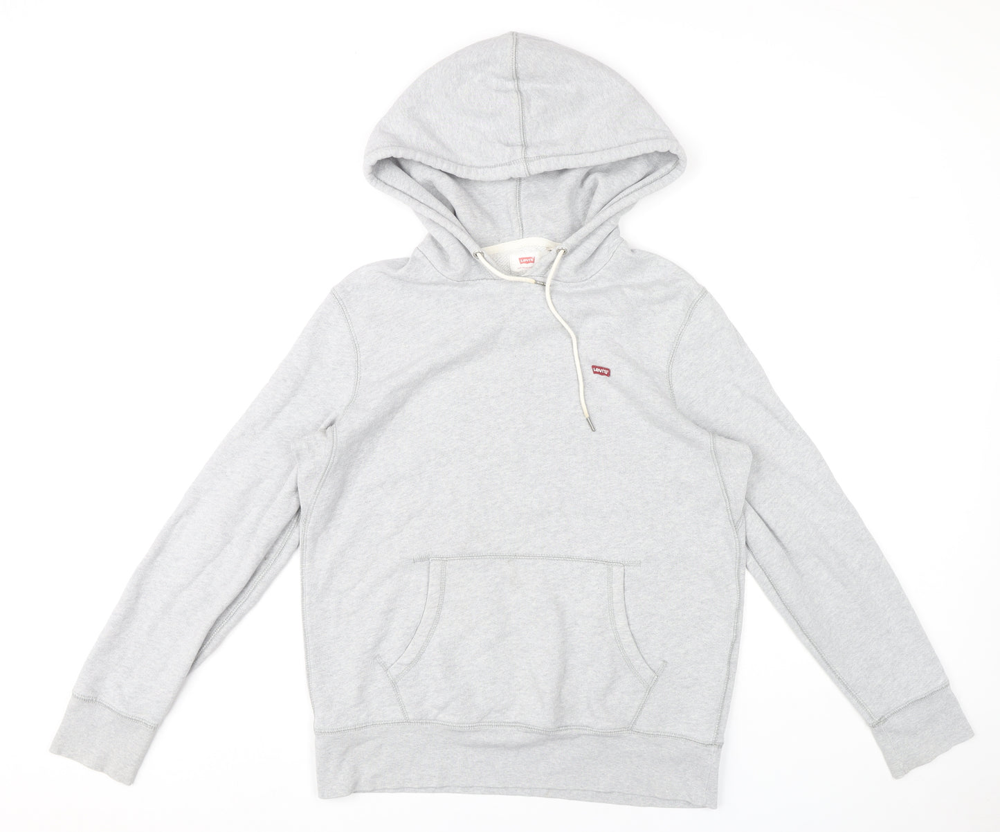 Levi's Womens Grey Pullover Hoodie Small Regular Fit Fleece