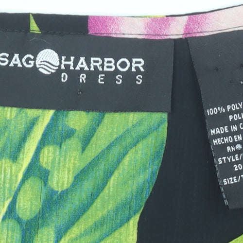 Sag Harbor Womens Multicoloured Size 8 Tropical Floral Shift Dress