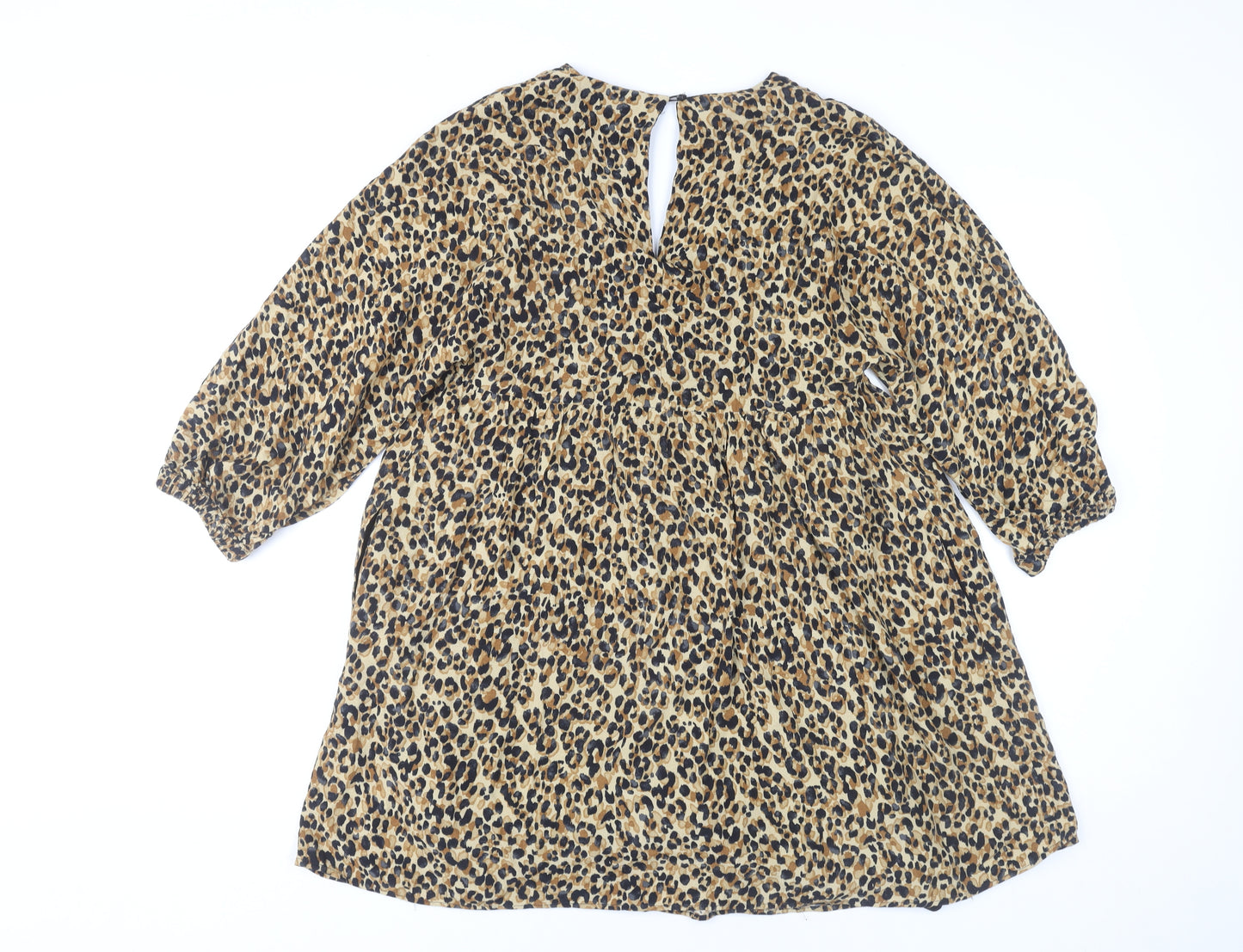 Zara Women’s Multicoloured Leopard Print Shift Dress XS