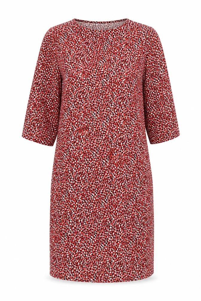 Marks and Spencer Women’s Red Floral Shift Dress Size 6