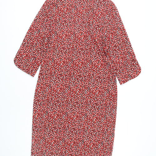 Marks and Spencer Women’s Red Floral Shift Dress Size 6