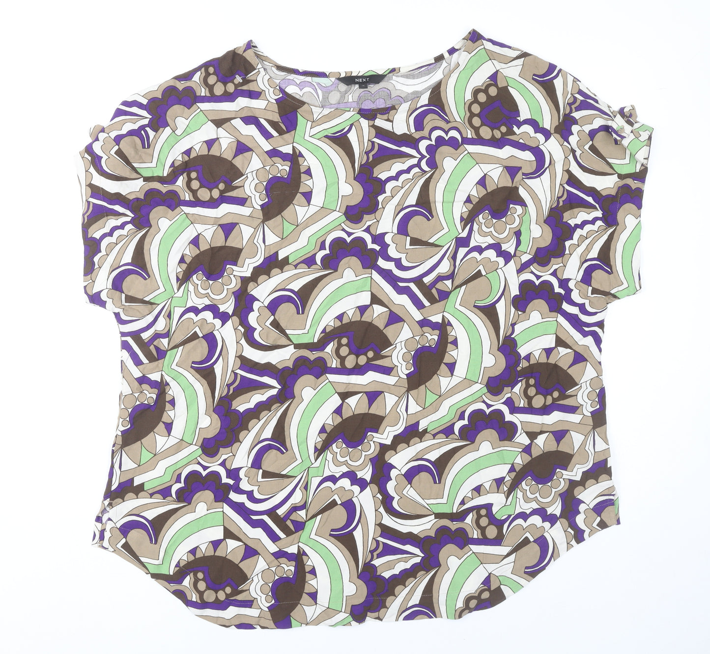 Next Women’s Multicoloured Geometric Tunic Blouse UK 18