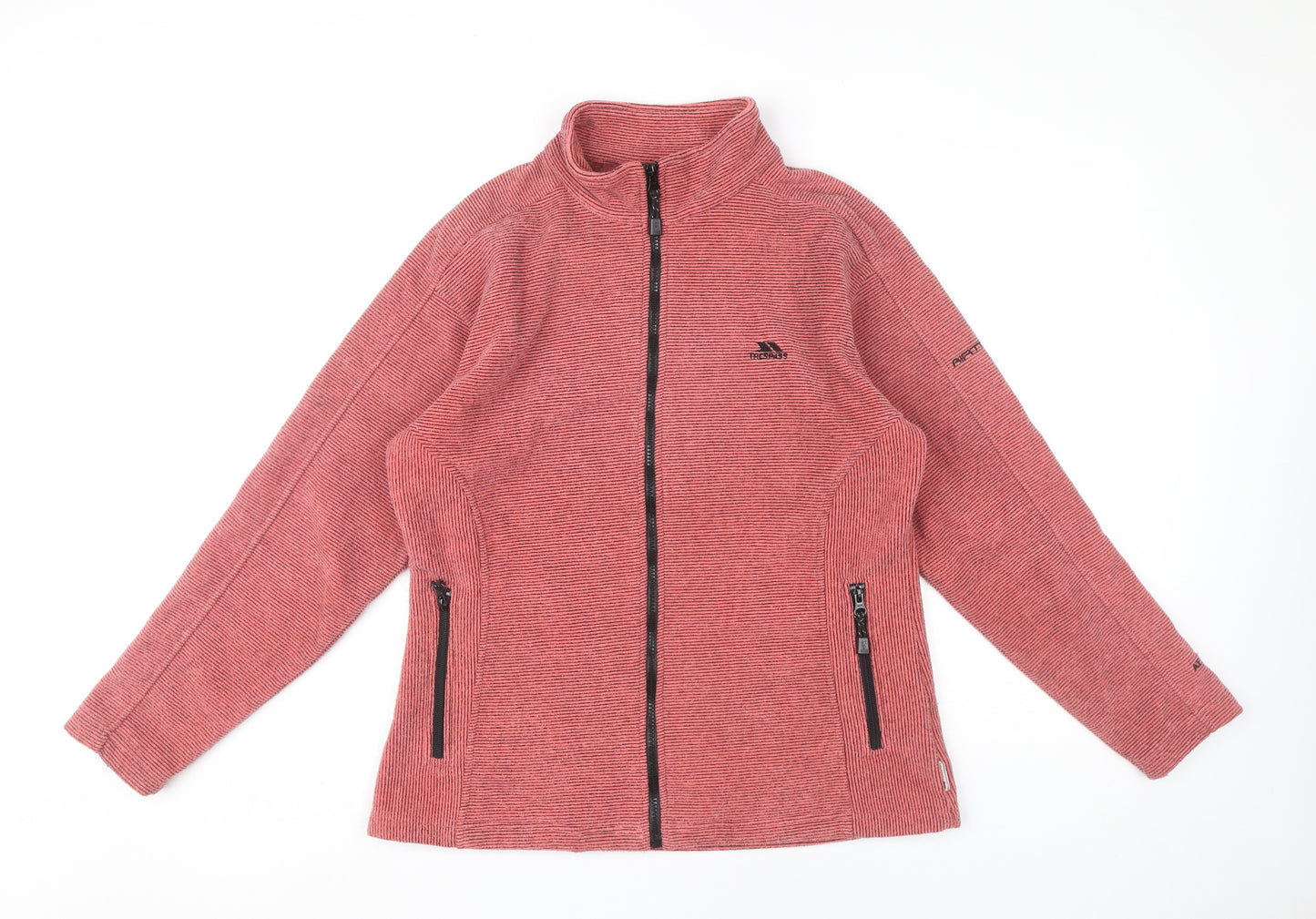 Trespass Women’s Red Full Zip Fleece Jacket Size L Outdoor Casual