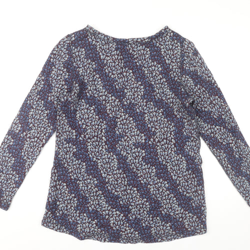 White Stuff Womens Multicoloured Floral Cotton Long Sleeve Blouse UK 10