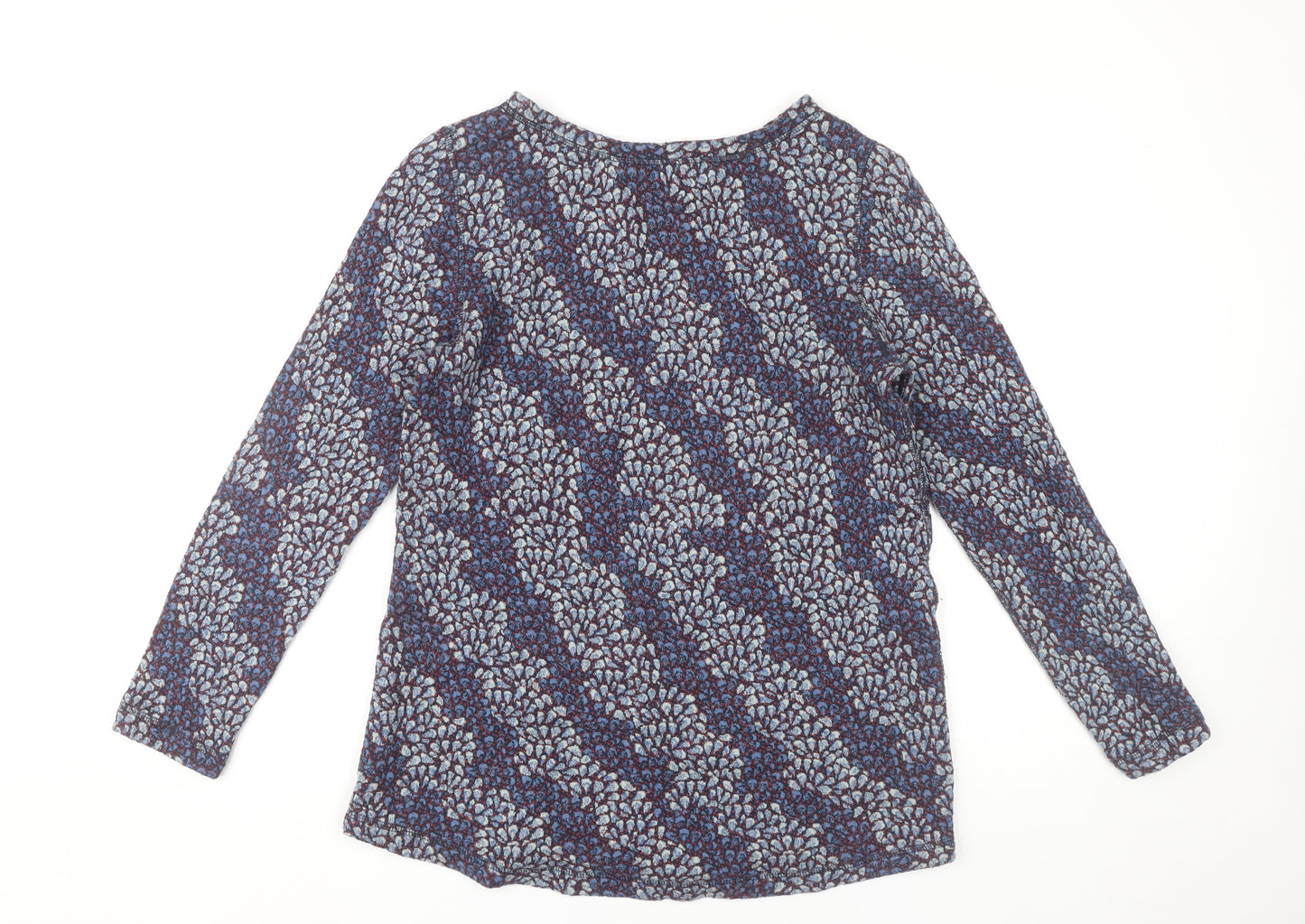 White Stuff Womens Multicoloured Floral Cotton Long Sleeve Blouse UK 10