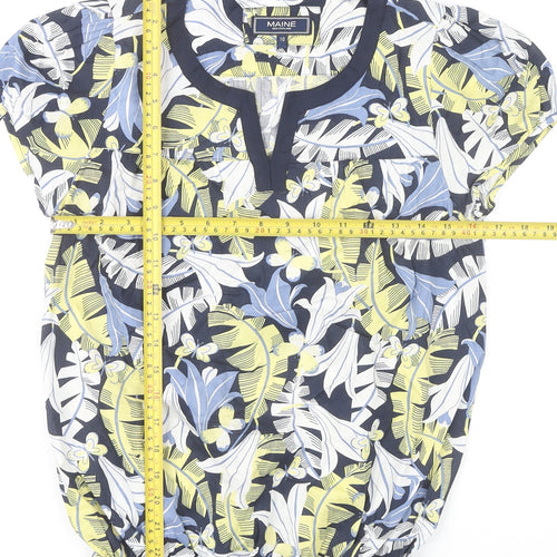 Maine New England Womens Multicoloured Floral Blouse Size 10