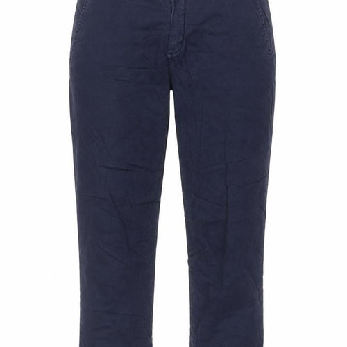 United Colors of Benetton Womens Blue Size 10 Chino Trousers
