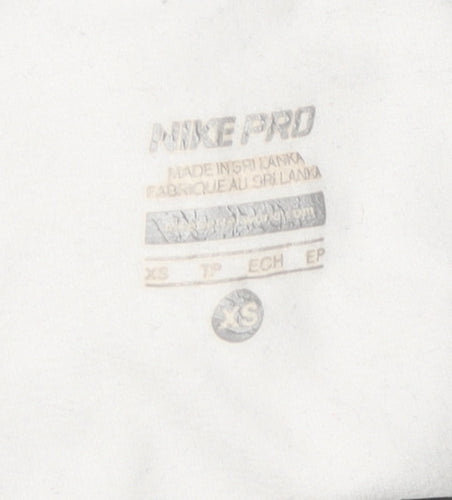 Nike Women’s Grey XS Pro Compression Leggings Slim Fit Sportswear