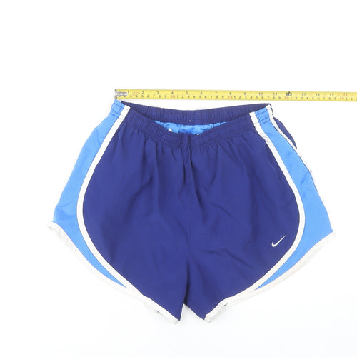 Nike Womens Blue Small Athletic Dri-FIT Running Shorts