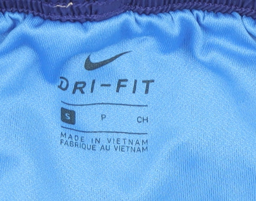 Nike Womens Blue Small Athletic Dri-FIT Running Shorts