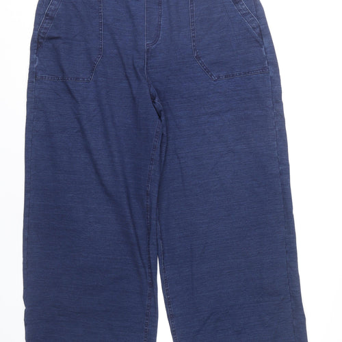 Marks and Spencer Womens Blue Wide-Leg Jeans Size 18 Cotton Blend
