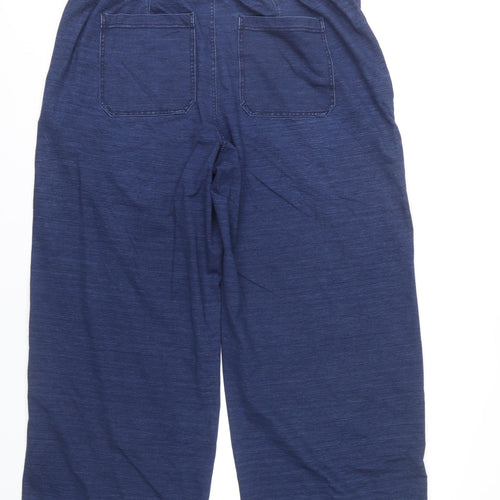 Marks and Spencer Womens Blue Wide-Leg Jeans Size 18 Cotton Blend