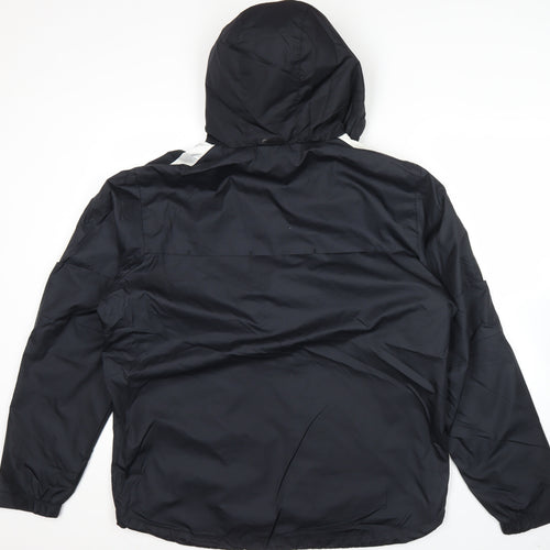 Nike Mens Black XL Windbreaker Hooded Jacket Sportswear