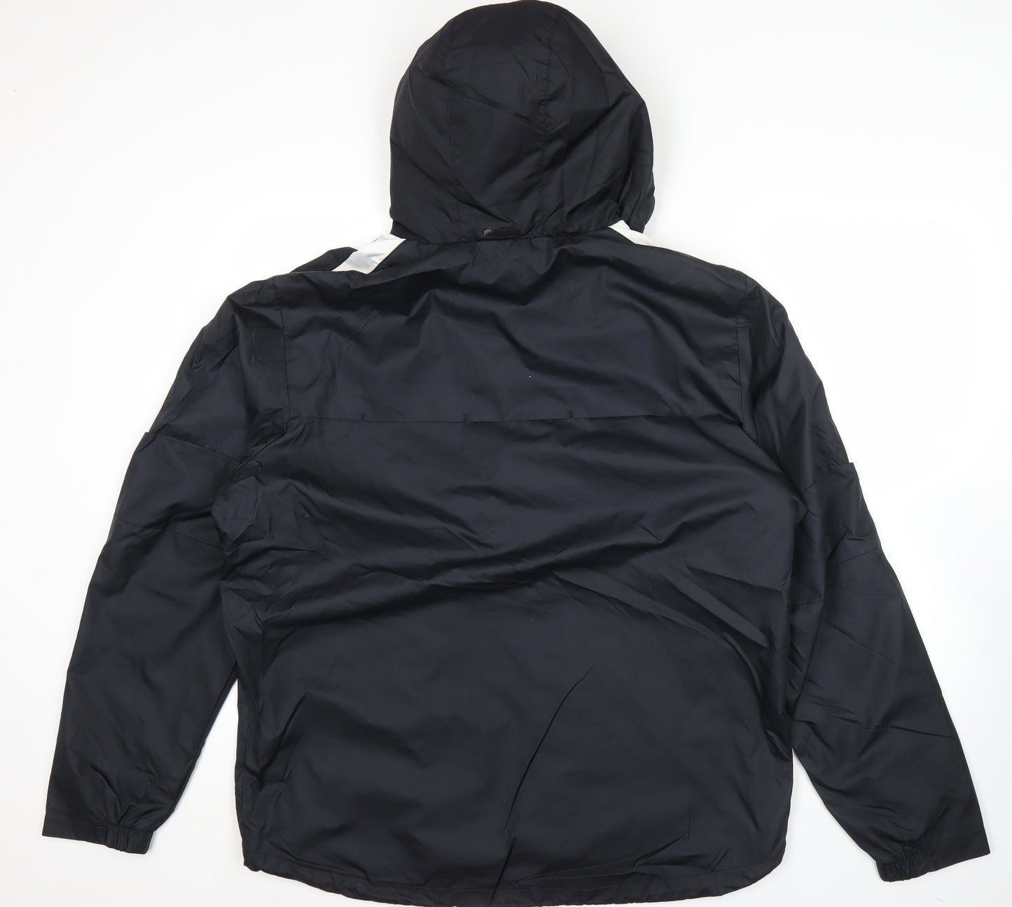 Nike Mens Black XL Windbreaker Hooded Jacket Sportswear