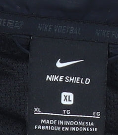Nike Mens Black XL Windbreaker Hooded Jacket Sportswear