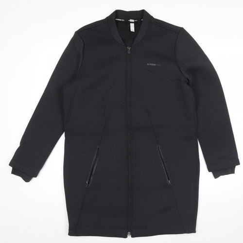 Adidas Men’s Black XS Long Full Zip Activewear Jacket