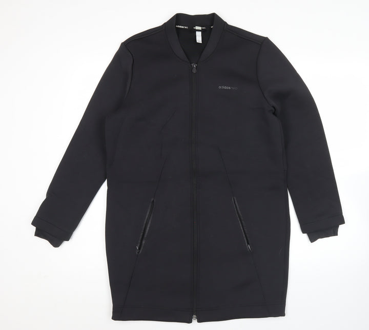 Adidas Men’s Black XS Long Full Zip Activewear Jacket