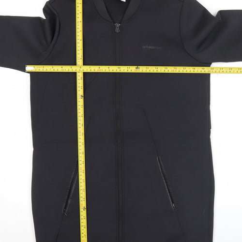 Adidas Men’s Black XS Long Full Zip Activewear Jacket