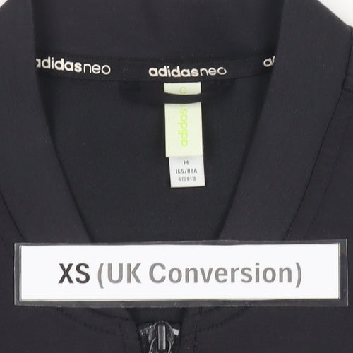 Adidas Men’s Black XS Long Full Zip Activewear Jacket
