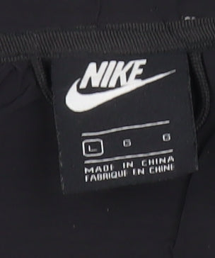 Nike Men’s Black L Lightweight Hooded Windbreaker Jacket Regular Fit