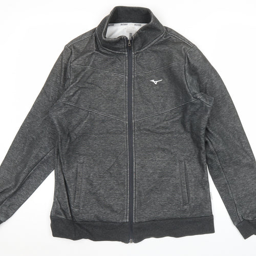 Mizuno Men's Grey L Track Jacket Full Zip Sportswear