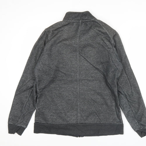 Mizuno Men's Grey L Track Jacket Full Zip Sportswear
