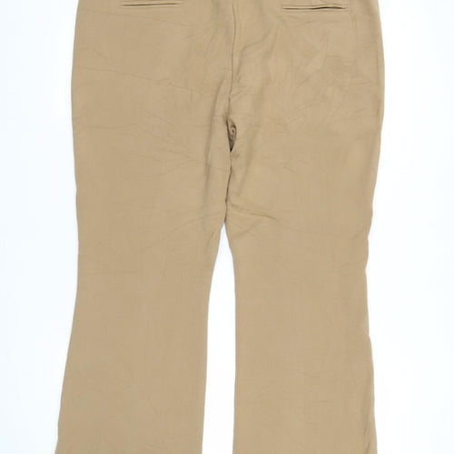 Marks and Spencer Women’s Beige Straight Leg Trousers Size 16