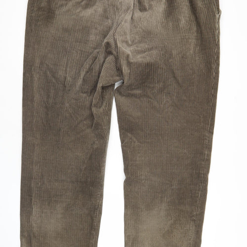 Marks and Spencer Men’s Brown Corduroy Trousers 42W 31L Regular Fit