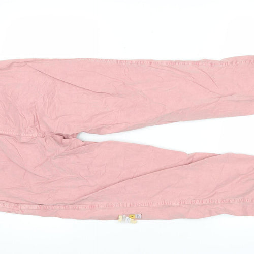 Marks and Spencer Women’s Pink Chino Trousers Size 6 Cotton Straight Fit