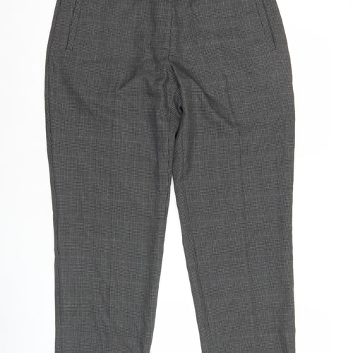 Marks and Spencer Womens Grey Check Dress Pants Size 12 Workwear Business Trousers