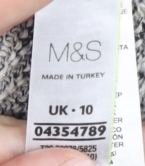 Marks and Spencer Women’s Grey Cardigan UK 10 Regular Knit