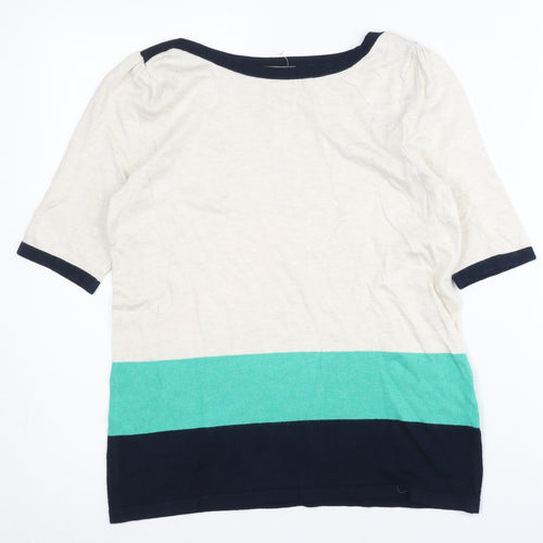 Marks and Spencer Womens Multicoloured Striped Jumper UK 8 Pullover
