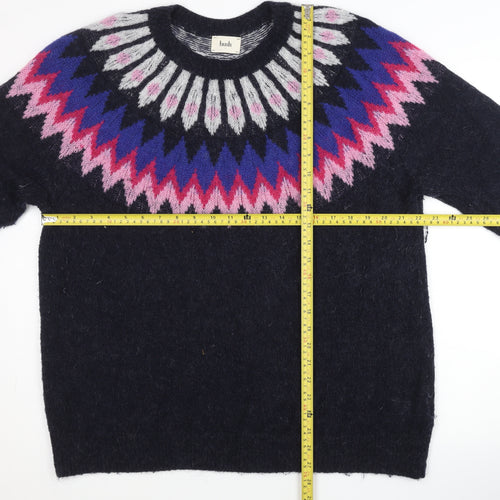 Hush Womens Multicoloured Fair Isle Wool Blend Jumper L