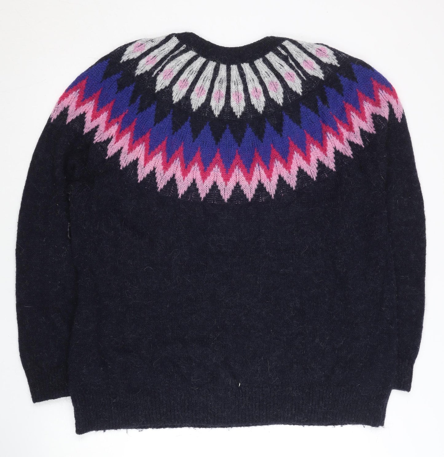 Hush Womens Multicoloured Fair Isle Wool Blend Jumper L