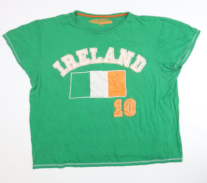 Cedarwood State Unisex Green Ireland Football Graphic T-Shirt 2XL