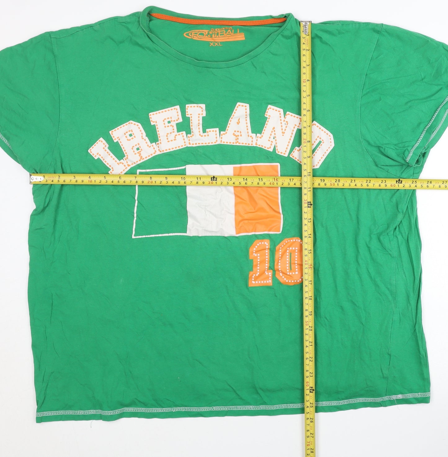 Cedarwood State Unisex Green Ireland Football Graphic T-Shirt 2XL