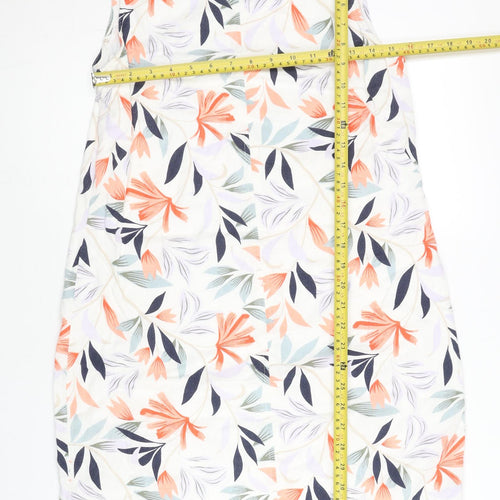 Marks and Spencer Womens Multicoloured Floral Shift Dress Size 10