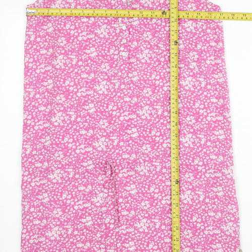 Calvin Klein Jeans Women Pink Floral Tank Dress Size S