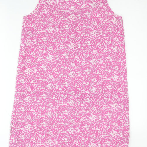 Calvin Klein Jeans Women Pink Floral Tank Dress Size S