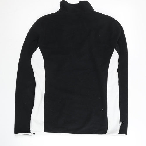 Snow + Rock Womens Black 2XS Fleece Pullover Sweatshirt 1/2 Zip