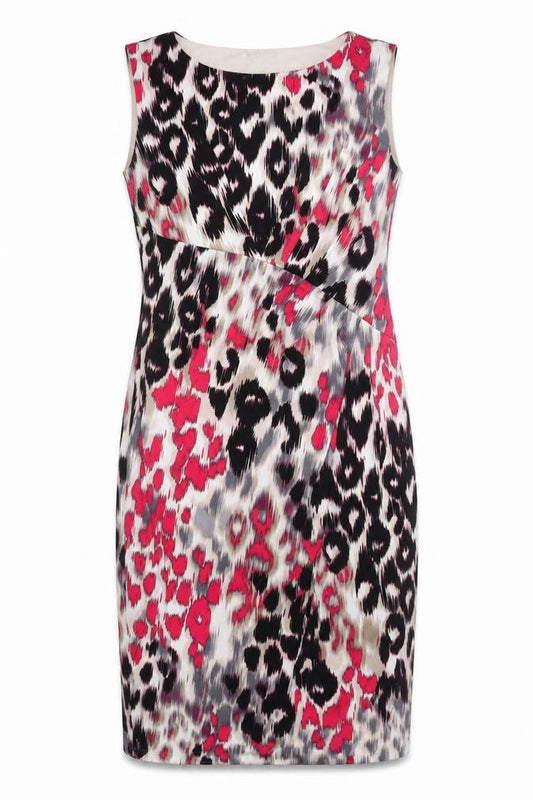 Front view of Planet women’s multicoloured, size UK 10, sheath knee length dress